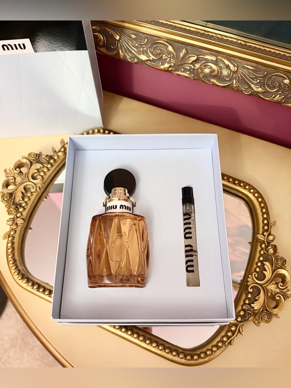 Miu Miu Miutine Gift Box Set 3.3 Oz + Travel Vial
